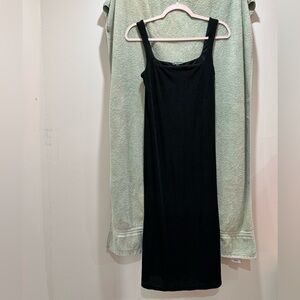 Wild Fable Black Satin Dress